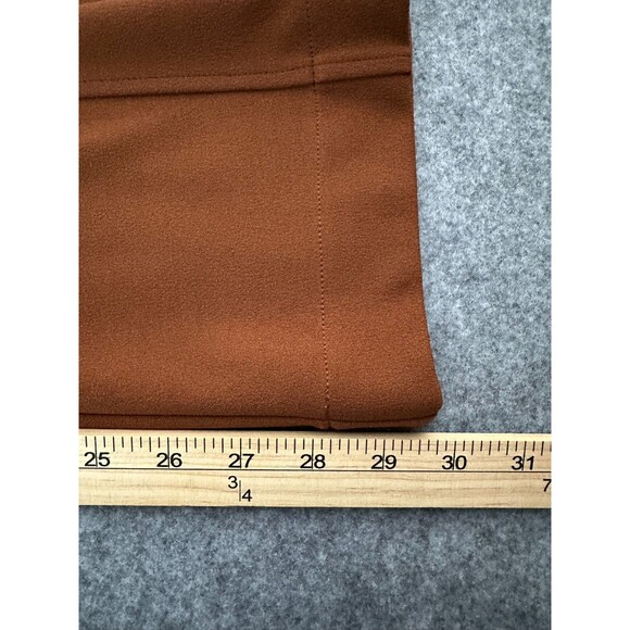 INC Belted Wide Leg Trousers 4P Brown Career Minimalist Clean Girl Workwear - Picture 5 of 10